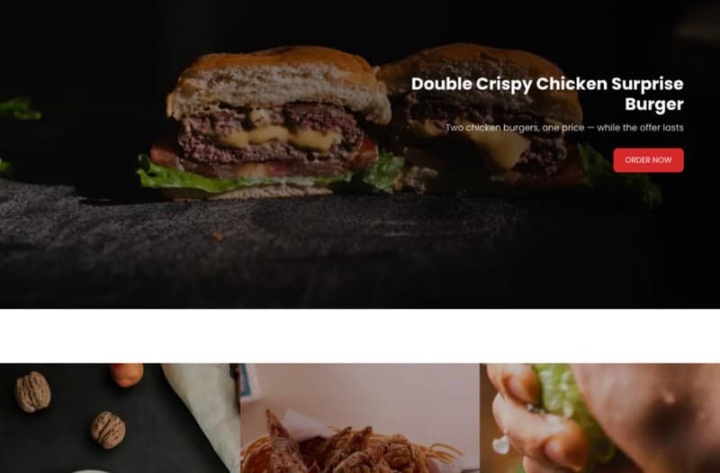 The food design, as a real shop